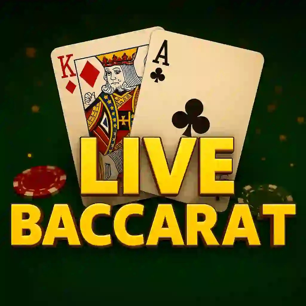 Live Baccarat game by Evolution – logo hosted on N1Bet Casino